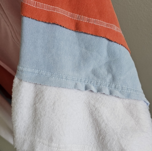 Bucklist Oversized Colorblock Bomber Jacket Raw Edge Med/Large NWT$86 - Picture 12 of 15